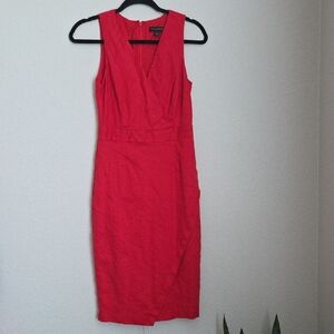 Banana Republic Vibrant Red Midi Dress